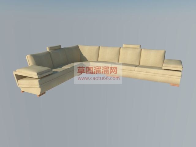 L型沙发家具SU模型