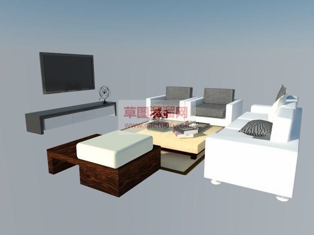 客厅家具沙发SU模型