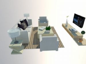 客厅家具沙发SU模型