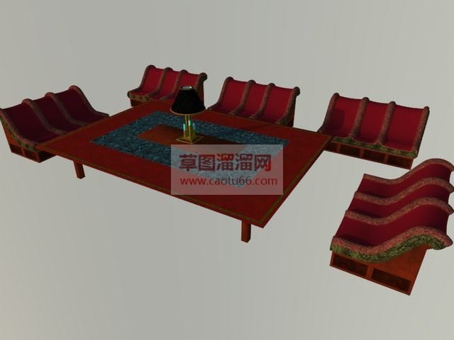 沙发茶几家具SU模型