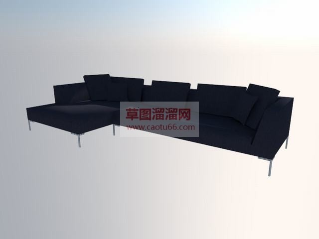 L型沙发家具SU模型