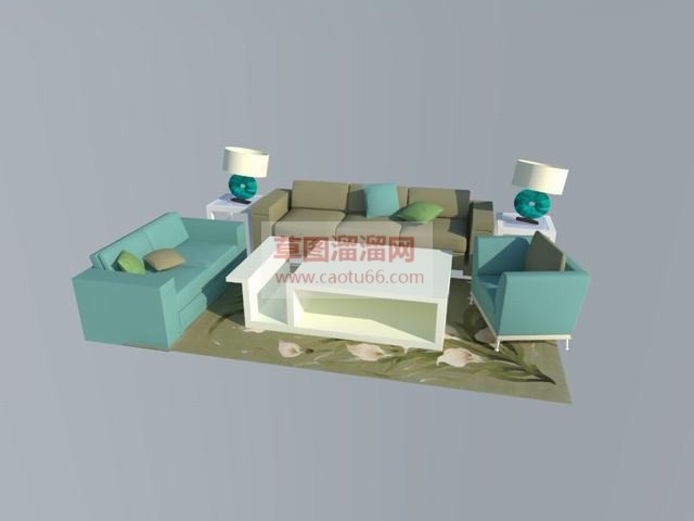茶几沙发家具SU模型