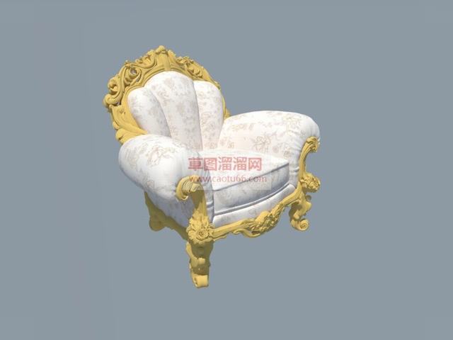 沙发扶手椅SU模型