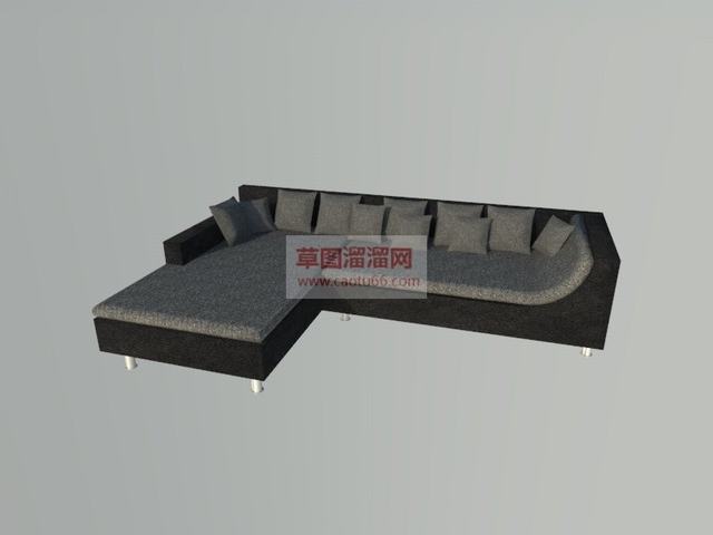 L型沙发家具SU模型