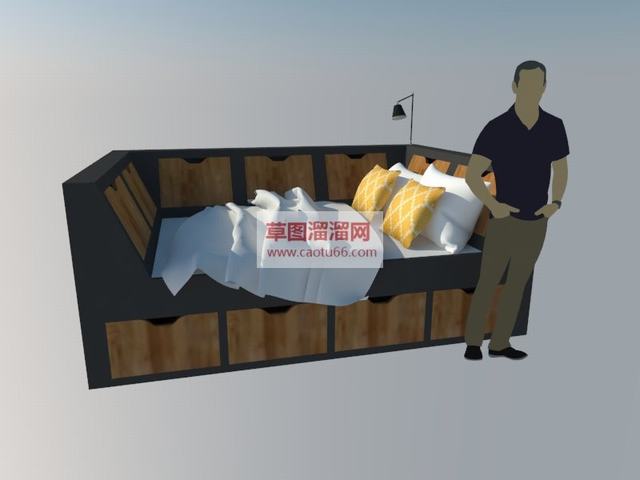 沙发床床床铺SU模型