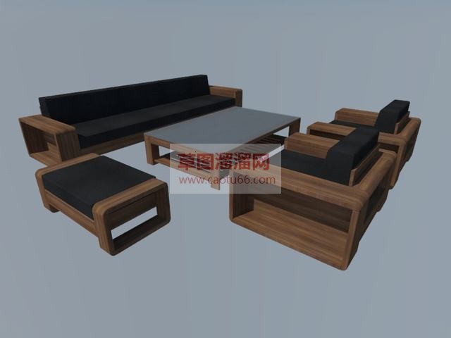 沙发茶几家具SU模型