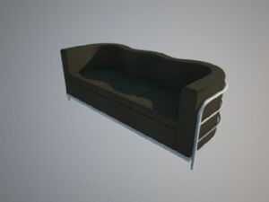 耳型沙发家具SU模型