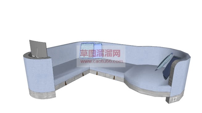 现代休闲沙发SU模型