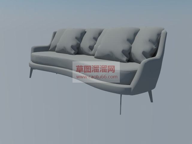 现代沙发免费SU模型