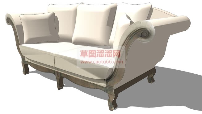 欧式沙发SU模型