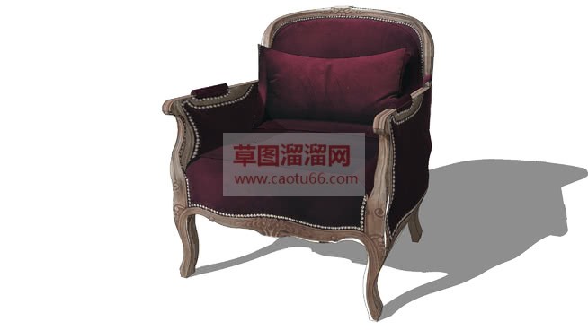 欧式沙发椅SU模型