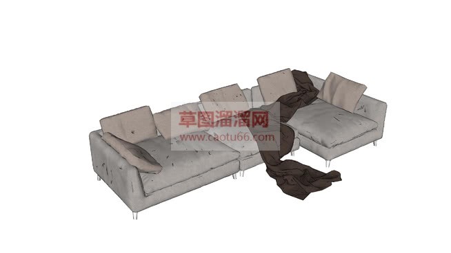 精细的布艺LSU模型