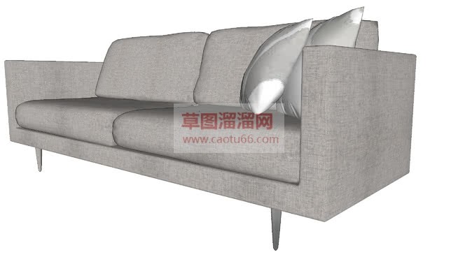 布艺小沙发家SU模型
