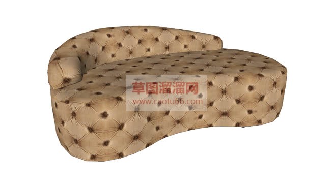 欧式贵妃沙发SU模型