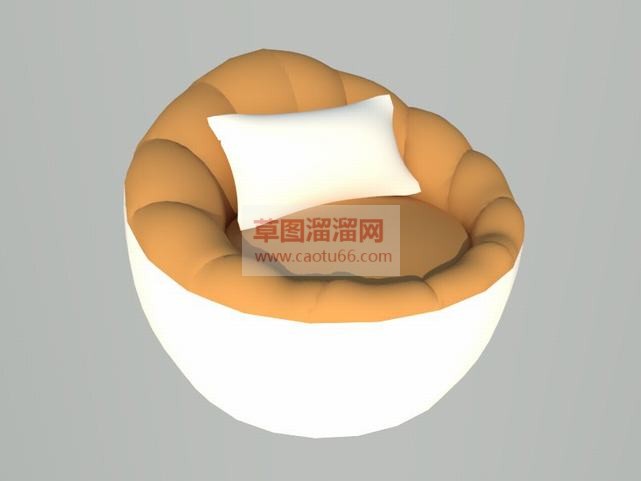 休闲蛋蛋椅沙SU模型