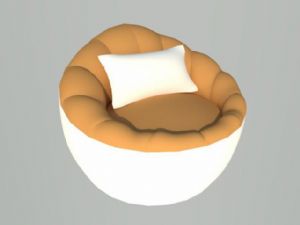 休闲蛋蛋椅沙SU模型 免费sketchup模型下载