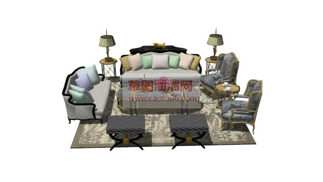 如何用画欧式SU模型