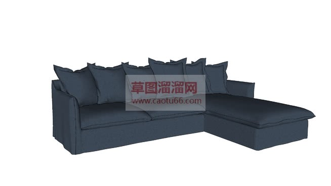 L型沙发家具SU模型
