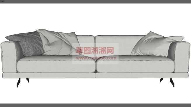 中沙发家具怎SU模型