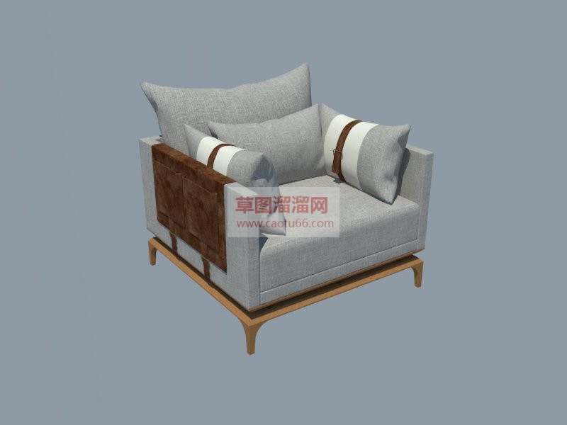 扶手沙发椅SU模型