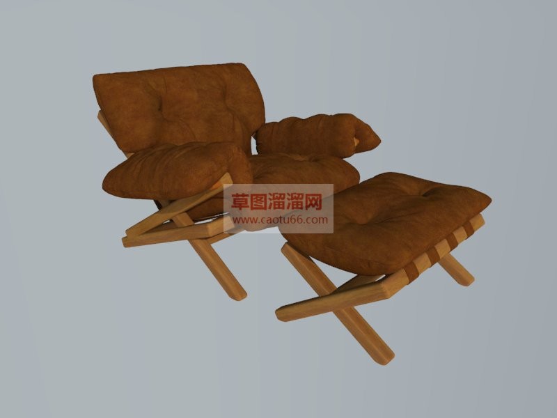休闲沙发靠椅SU模型