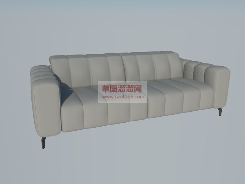 直沙发家具SU模型