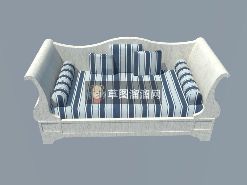 欧简沙发家具SU模型