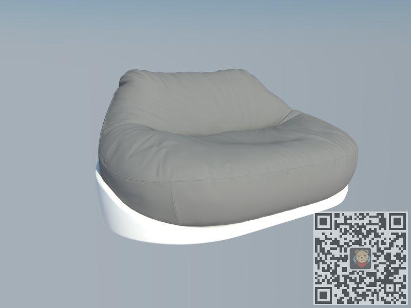 单座软沙发家具SU模型