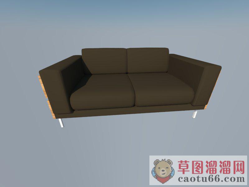 双人座沙发SU模型