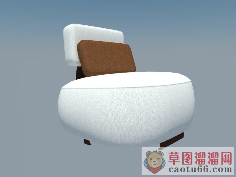 沙发凳SU模型