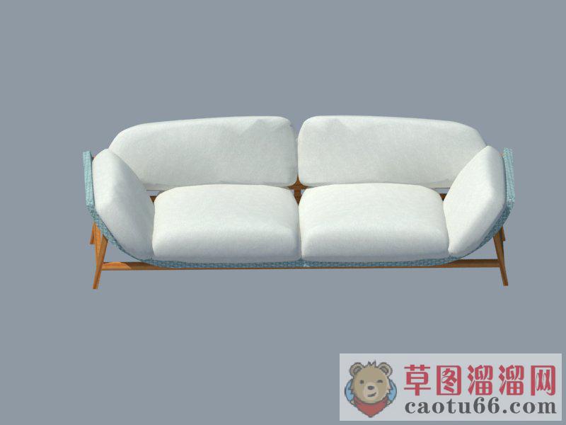 现代软沙发家具SU模型