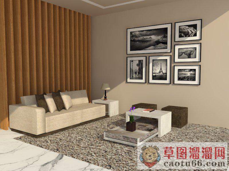 沙发茶几家具SU模型