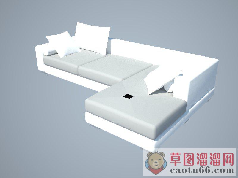L型沙发家具SU模型