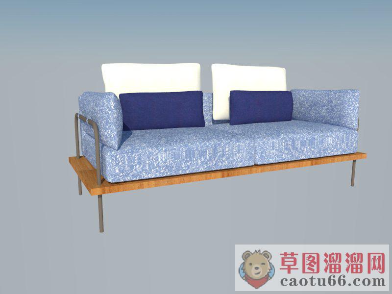 双人座沙发家具SU模型