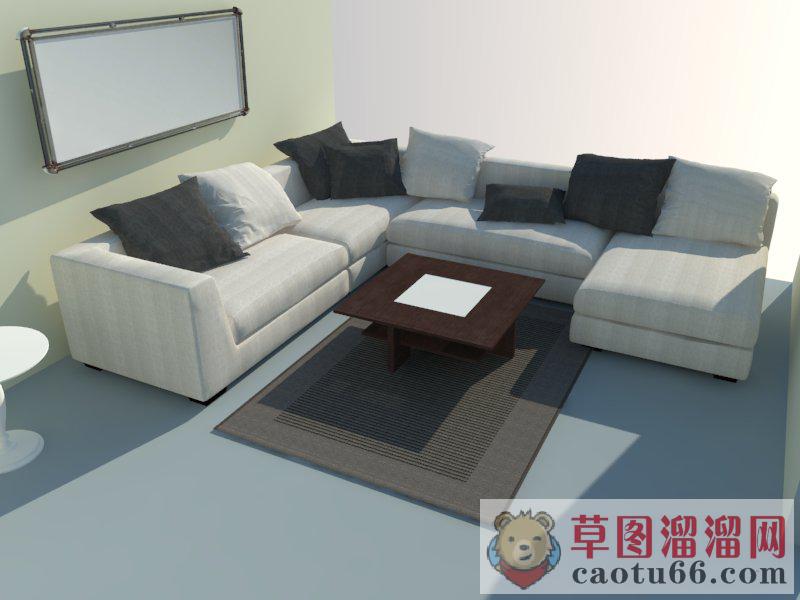 客厅沙发家具SU模型