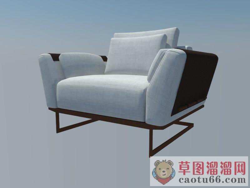 单人沙发SU模型
