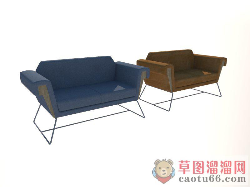 现代沙发SU模型