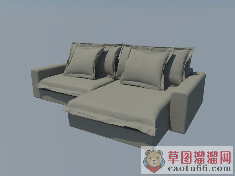 布艺沙发SU模型
