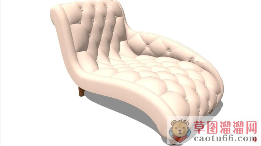 躺椅沙发家具SU模型