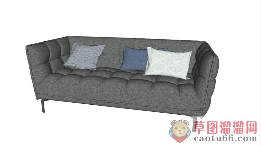 布艺沙发家具SU模型