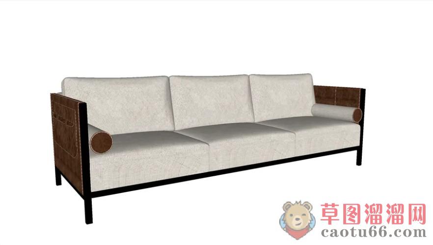 后现代沙发SU模型