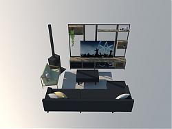 电视柜沙发家具SU模型