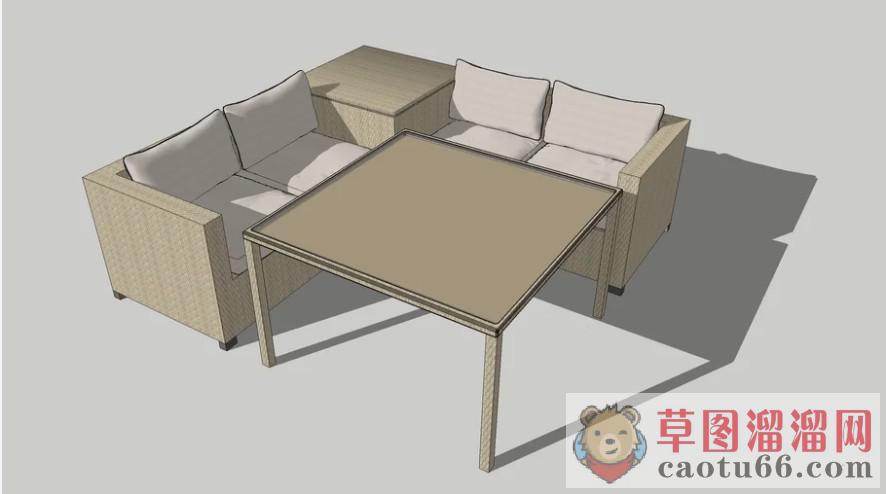户外沙发家具SU模型