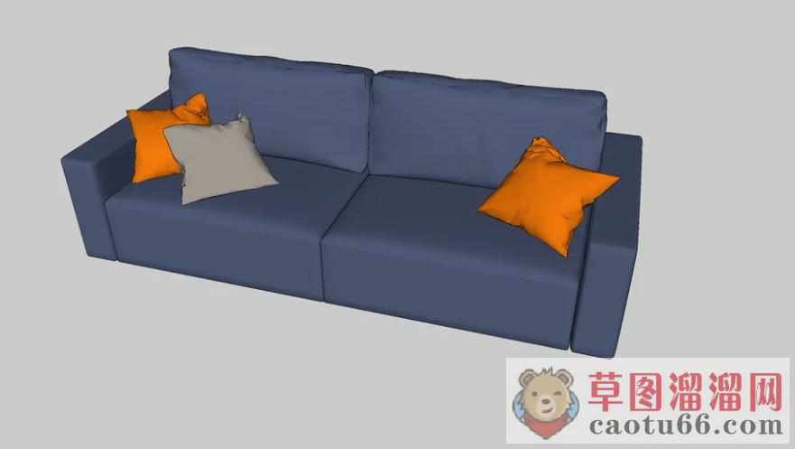 布艺沙发SU模型