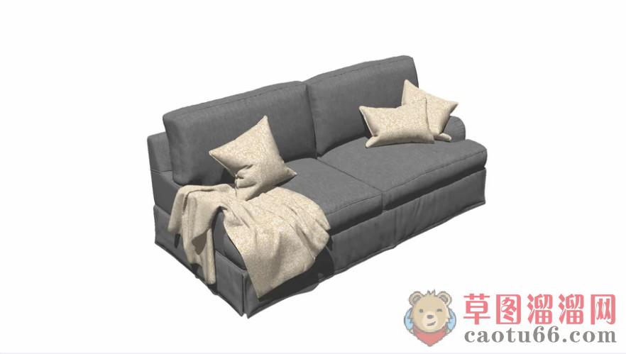 布艺沙发SU模型