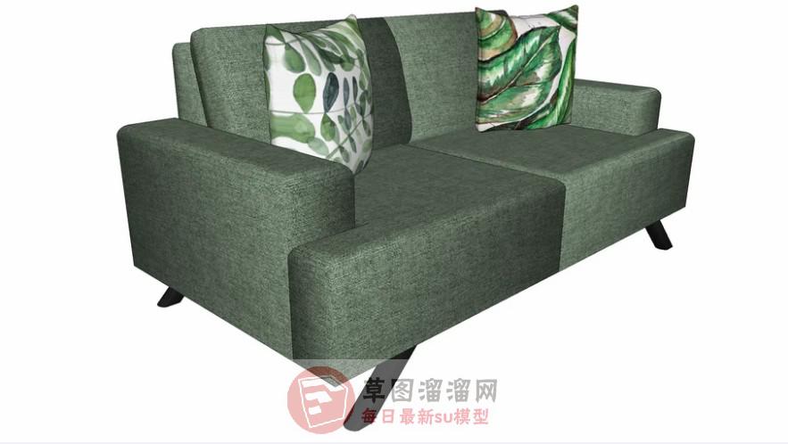 双人座沙发SU模型