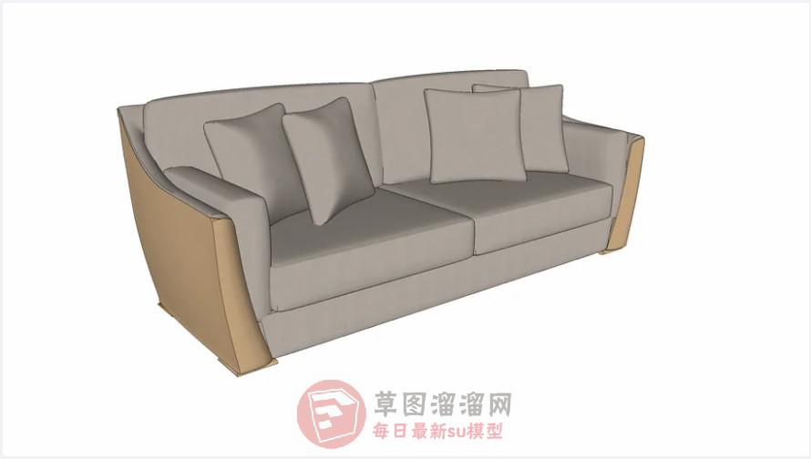 简易沙发家具SU模型