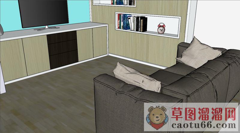 电视柜沙发SU模型