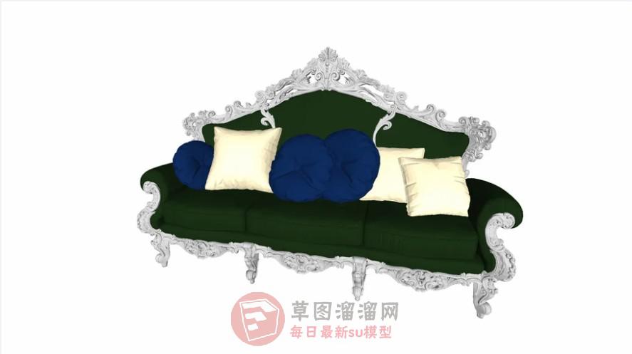 欧式经典沙发SU模型