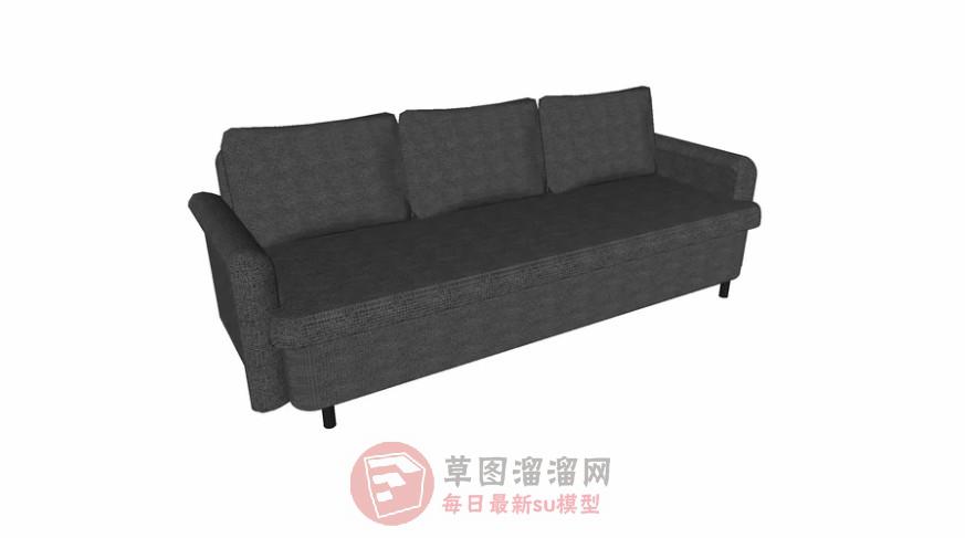 帆布沙发SU模型